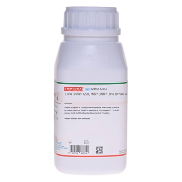 MILLER LURIA BERTANI AGAR X 500 GR COD M1151 HIMEDIA