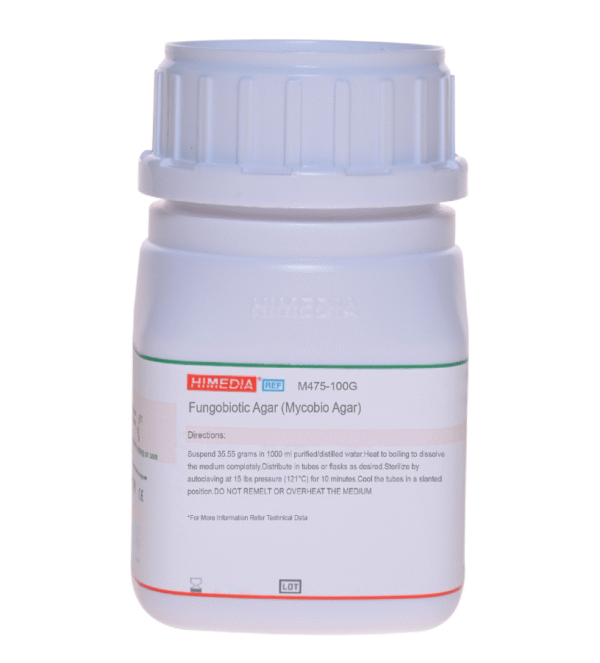 FUNGOBIOTIC AGAR (MYCOSEL AGAR) MYCOBIO X 100 GR COD M475 HIMEDIA