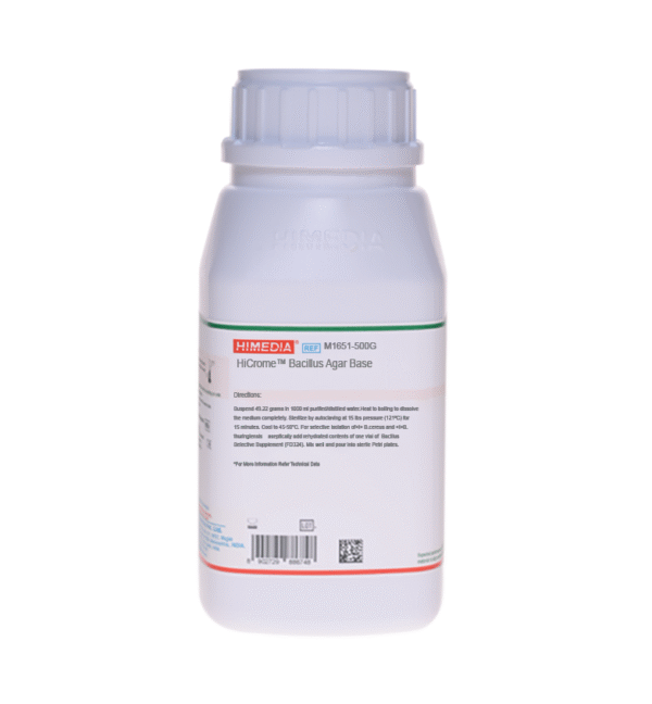 HICROME BACILLUS AGAR X 500 GR COD M1651 HIMEDIA