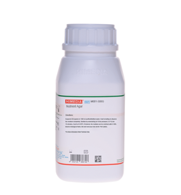 NUTRIENT AGAR x 500 GR COD M001 HIMEDIA