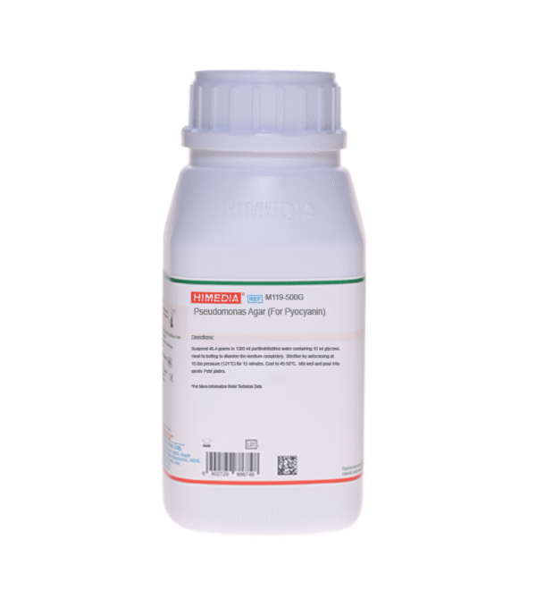 PSEUDOMONAS AGAR (PARA PIOCIANINA) X 500 GR COD M119 HIMEDIA