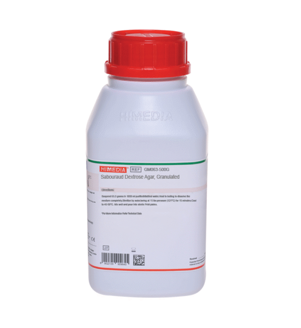 SABOURAUD DEXTROSE AGAR x 500 GR COD GM063 (GRANULADO) HIMEDIA