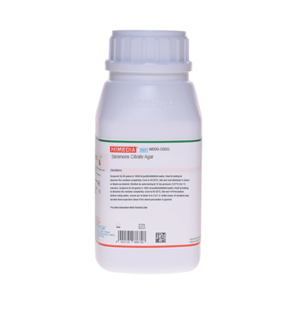 SIMMONS CITRATE AGAR x 500 GR COD M099 HIMEDIA