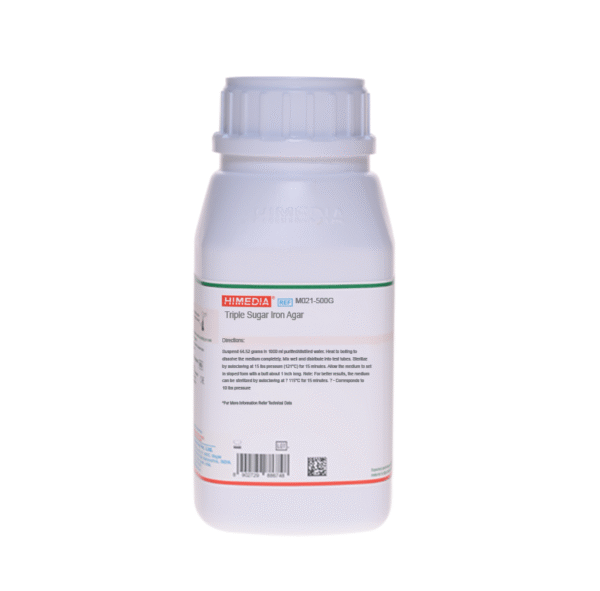 TRIPLE SUGAR IRON AGAR (TSI AGAR) X 500 GR COD M021 HIMEDIA