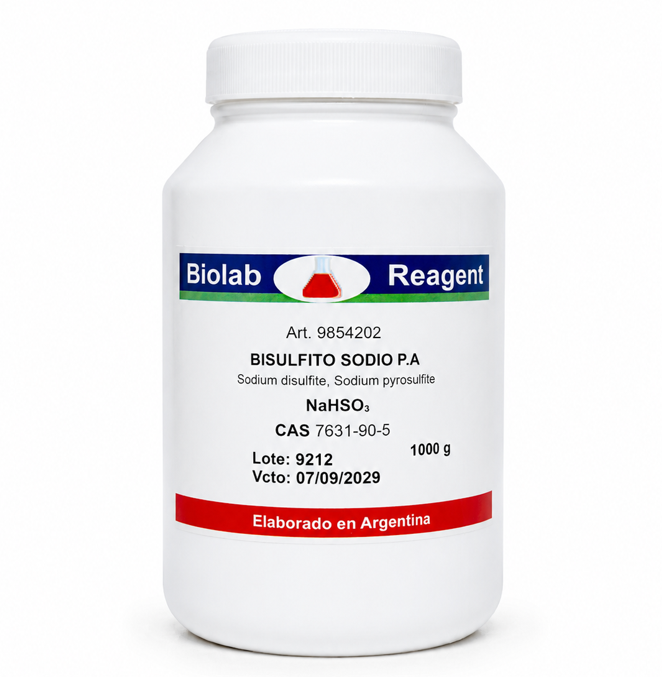 BISULFITO DE SODIO PA X 500 GR COD 9854202 BIOLAB