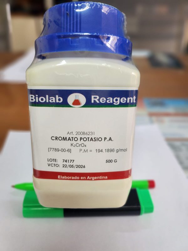 CROMATO DE POTASIO PA X 500 GR COD 20086231