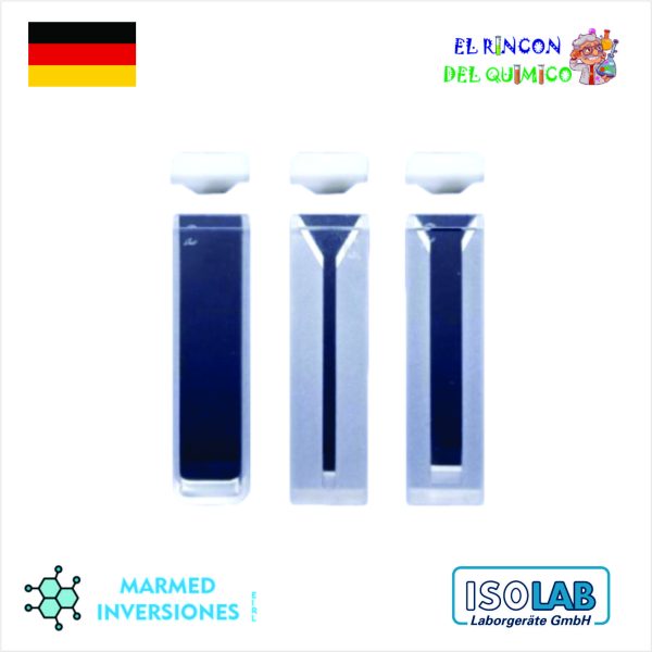 CUBETA PARA ESPECTOFOTOMETRO DE CUARZO DE 0,70 ML COD 098.01.003 ISOLAB
