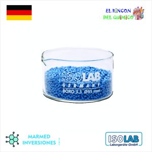 CRISTALIZADOR DE VIDRIO BORO 3.3 70x40 MM DE 110 ML COD 049.05.100 ISOLAB