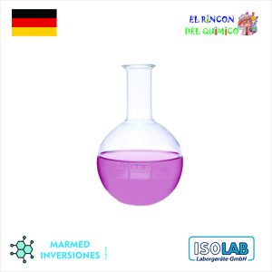 BALON DE VIDRIO FONDO PLANO BORO 3,3 DE 1000 ML COD 029.01.901 ISOLAB