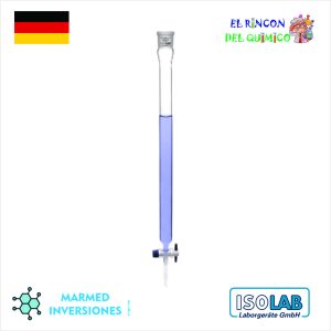COLUMNA DE CROMATOGRAFIA x 10MM DIA - NS 14/23 DE 200MM COD 066.10.001 ISOLAB