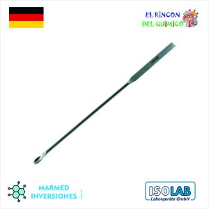 ESPATULA CUCHARA MICRO SPON DE ACERO INOXIDABLE DE 150 MM COD 047.06.150 ISOLAB