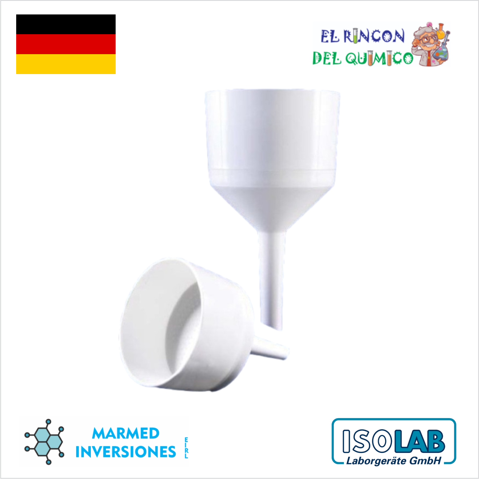 EMBUDO BUCHNER DE PLASTICO DE 70 MM COD 042.02.070 ISOLAB