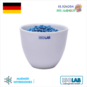 CRISOL DE PORCELANA FORMA MEDIA DE 35 X 28 MM COD 038.14.M35 ISOLAB