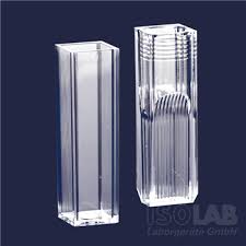 CUBETA PARA ESPECTOFOTOMETRO DE 1.5 ML (CAJA X 100 UND) COD 098.02.001 ISOLAB