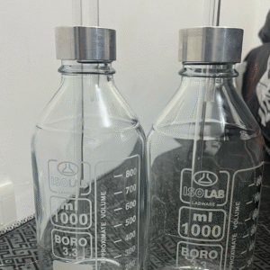 FRASCO PARA DRENAJE TORAXICO CON TAPA DE ALUMINIO DE 1000 ML COD 061.901.TM ISOLAB