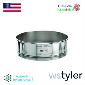 TAMIZ DE ACERO DE 8” MALLA NRO 40 COD WST.40 TYLER