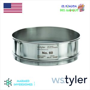TAMIZ DE ACERO DE 8” MALLA NRO 60 COD WST.60 TYLER