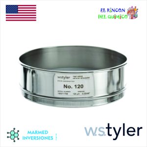 TAMIZ DE ACERO DE 8” MALLA NRO 120 COD WST.120 TYLER
