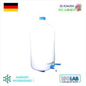 FRASCO DE PLASTICO CON CAÑO DE 10 LT COD 062.28.910 ISOLAB