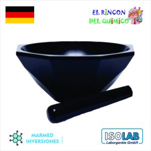 MORTERO DE AGATA CON PILON DE 110MM COD 038.18.110 ISOLAB