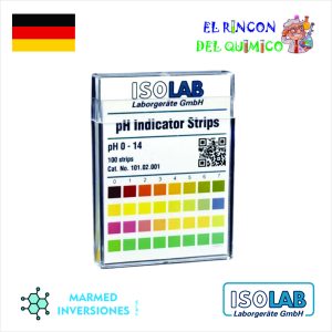 TIRAS PARA MEDIR PH EN TIRAS DE 0-14 COD 101.02.003 ISOLAB