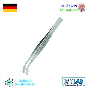 PINZA PARA LAMINILLA CUBRE OBJETO CURVA DE 105MM COD 048.03.001 ISOLAB