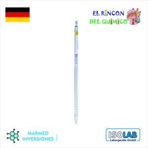 PIPETA GRADUADA DE VIDRIO CLASE A DE 1 ML COD 021.01.001 ISOLAB