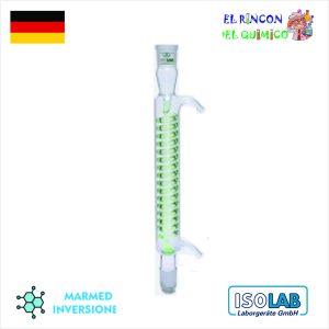 REFRIGERANTE SERPENTIN (COILED) ESMERILADO NS 29/32 DE 250 MM COD 033.15.253 ISOLAB