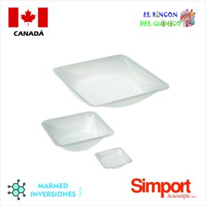 BANDEJA DE PESADO 127 X 127 X 25 (300 ML) COD D250-3 SIMPORT