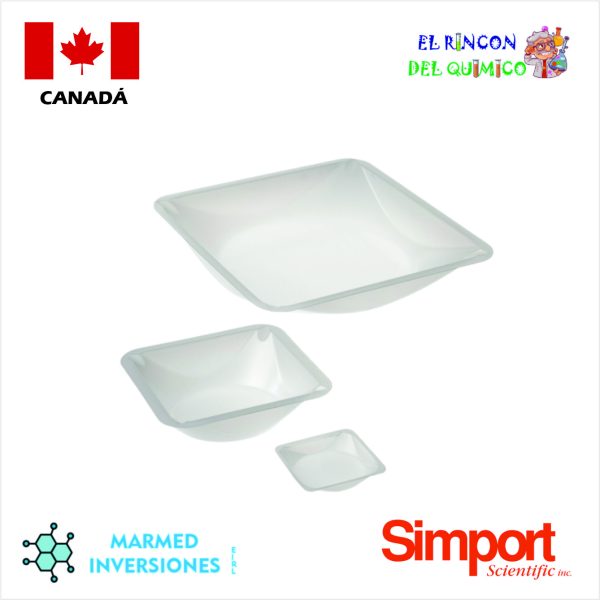 BANDEJA DE PESADO 78X78X25 (100 ML) COD D250-2 SIMPORT