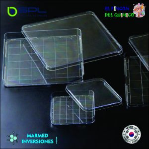 PLACA PETRI CUADRADA DE PLASTICO ESTERIL PAQ X 10 UND COD 11125 SPL