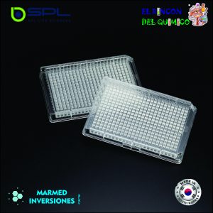 PLACA UV DE 96 POCILLOS DE POLIESTIRENO FONDO PLANO COD 33096 SPL