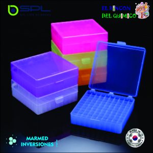 RACK AUTOCLAVABLE PARA MICROTUBOS DE 1.5 ML PARA 81 POSICIONES COD 81081 SPL