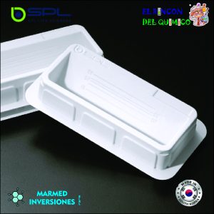 RESERVORIO DE DOS CANALES ESTERIL (2 DE 25ML) BLANCO X 5 UND COD 21102 SPL