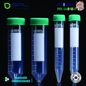TUBO CONICO ESTERIL DE 15 ML POLIPROPILENO/HDPE BOLSA X 50 UND COD 50015 SPL