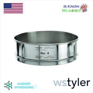 TAMIZ DE ACERO DE 8” MALLA NRO 4 COD WST.4 TYLER