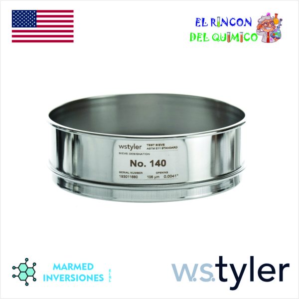TAMIZ DE ACERO DE 8” MALLA NRO 500 COD WST.500 TYLER