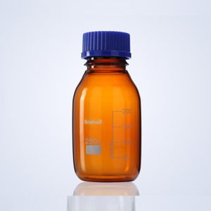 FRASCO DE VIDRIO BOROSILICATO AMBAR DE 1000 ML HDA