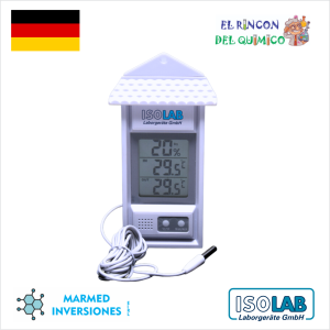 TERMOMETRO DE MAXIMO Y MINIMO DIGITAL DE -50/+70 °C COD 059.03.004 ISOLAB