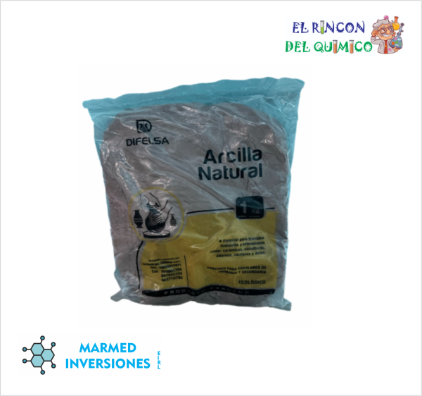 ARCILLA NATURAL PARA MOLDEAR X 1 KG DIFELSA