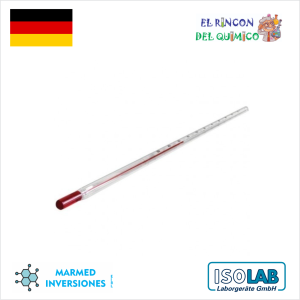 TERMOMETRO DE ALCOHOL DE -10 /+ 150 °C COD 059.02.003 ISOLAB