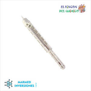 TERMOMETRO CON CANASTILLA DE PLASTICO DE -10/+120 °C COD T-CP-120