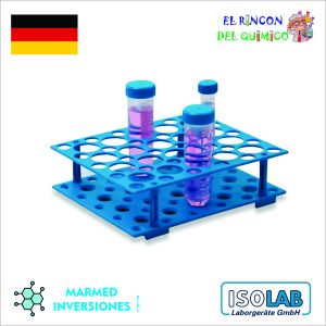 GRADILLA PARA TUBOS CONICOS DE 15 Y 50 ML DE 30 Y 20 HOYOS COD 079.04.001 ISOLAB