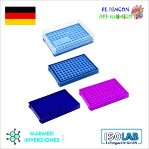 GRADILLA PARA TUBOS DE PCR 0.2ML DE 96 HOYOS COD 089.03.012B ISOLAB