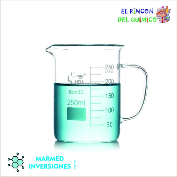 JARRA DE VIDRIO BOROSILICATO DE 250 ML COD 1101.U.250 HDA