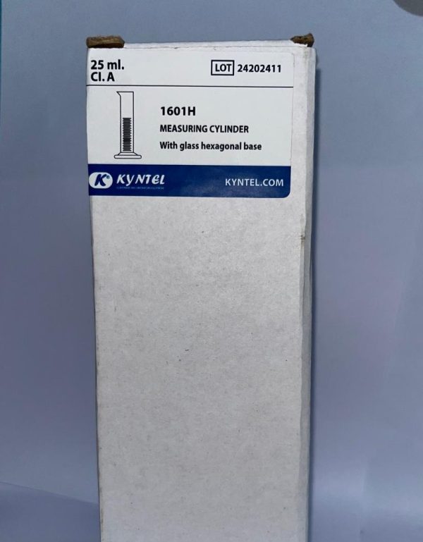 PROBETA DE VIDRIO CON BASE HEXAGONAL DE 25 ML - KYNTEL - Imagen 2