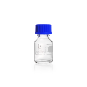 FRASCO DE VIDRIO AUTOCLAVABLE BORO 3,3 DE 25 ML COD 218011453 DURAN