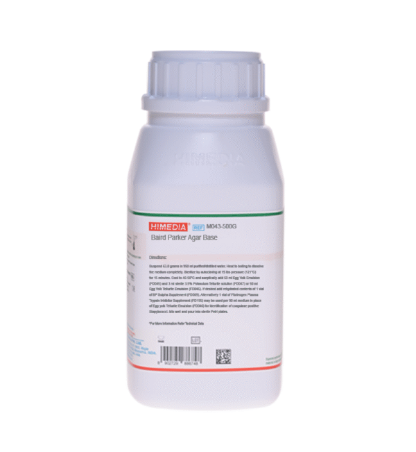 BAIRD PARKER AGAR BASE X 500 GR COD M043 HIMEDIA