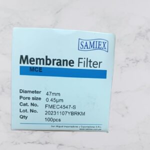FILTRO DE MEMBRANA BLANCO ESTERIL DE 0.45 UM X 47 MM CAJA X 100 UND SAMIEX