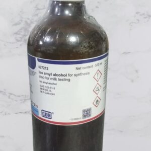 ISO AMYL ALCOHOL FOR SYSNTHESIS (ALCOHOL ISOAMILICO) X 500 ML COD 027212 (124595) CDH